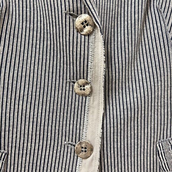 Vintage 90’s Marithe Francois Girbaud Striped Blazer - Picture 3 of 11